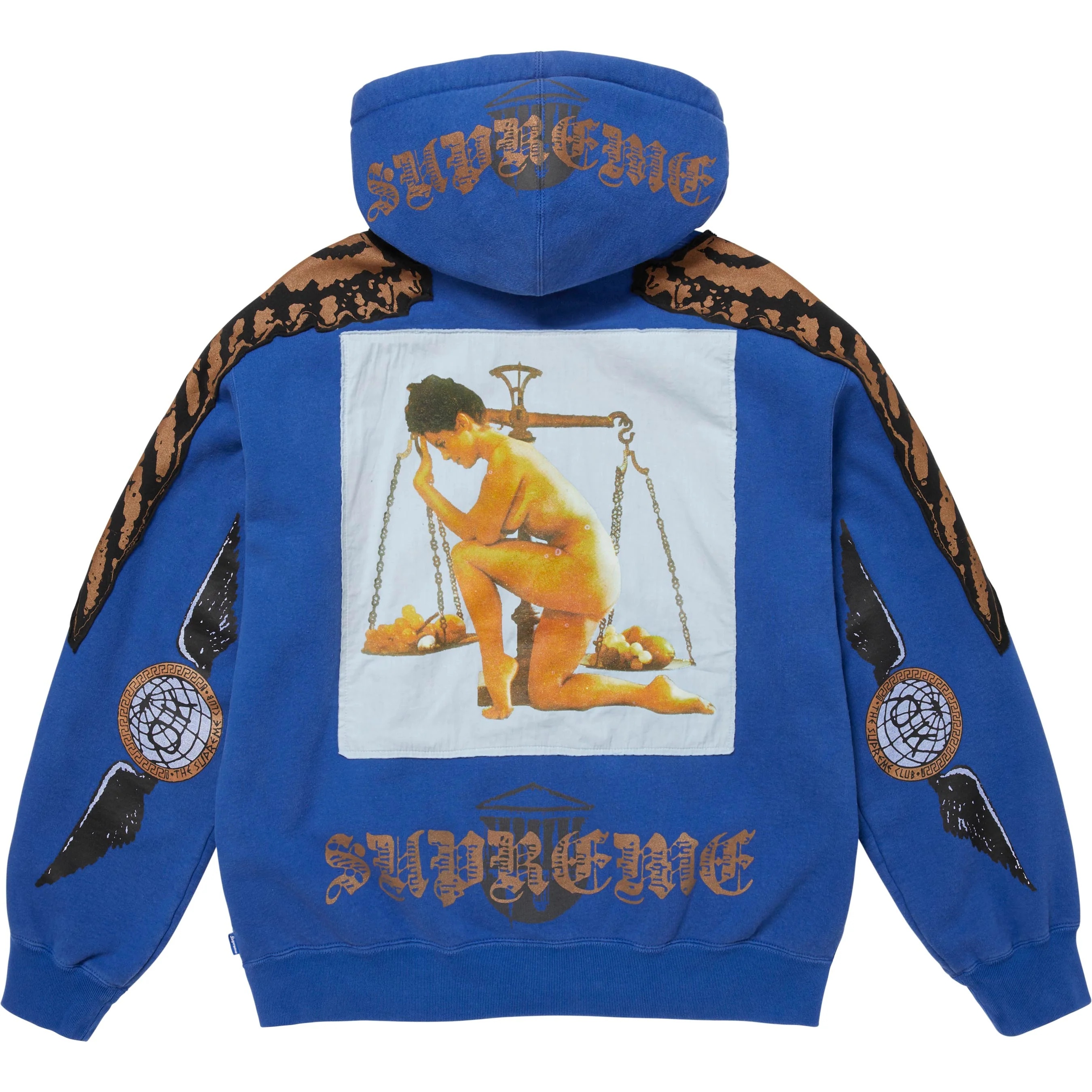 Wings Zip Up Hooded Sweatshirt view 10
